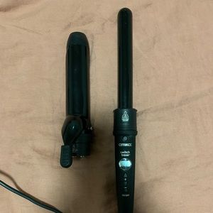 Amika “switch base” curling wand with larger barrel attachment